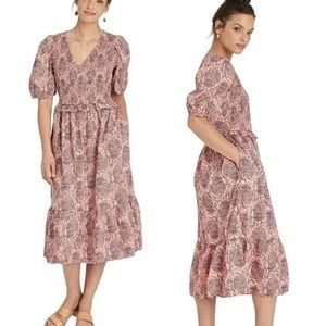 Pink paisley universal thread midi dress